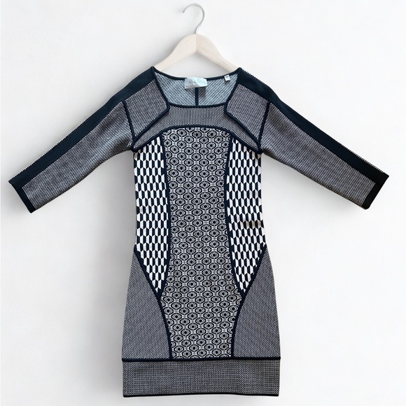 A.L.C. Jay Dress Geometric Jacquard Knit Bodycon NWT Size S - Picture 2 of 15